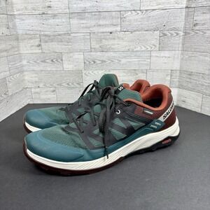 Salomon Outrise GTX Gore-Tex Hiking Sneakers Men's 13 Green Lace Up Low Top